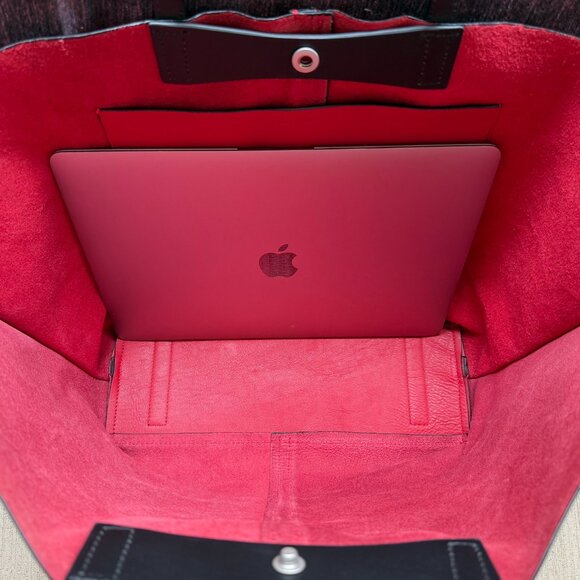 All Saints Phoenix Leather East/West Tote - Picture 12 of 12